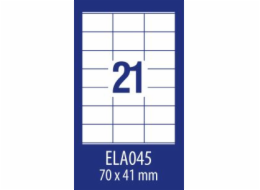 Avery Zweckform LABEL ZF ECONOMY 70X41MM 045 100ARK LABEL E100 ELA045 - ELA045