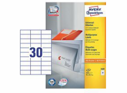 Univerzální štítky Avery Zweckform, bílé 70x29,7 mm 100 listů (3489)