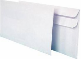 Herlitz DL hk obálky (s pruhem) super mail pro elegantní korespondenci, bílá, 400 ks.