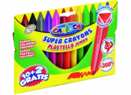 Pastelky Carioca Plastello Jumbo 12 barev
