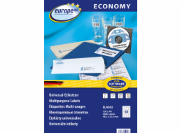 Biurfol LABELS A4 od AVERY ECONOMY 48,5 x 25,4 MM 4000 ŠTÍTKŮ