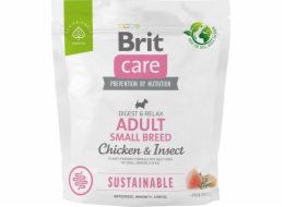 BRIT Care Dog Sustainable Adult Small Breed Chicken & Insect - dry dog food - 1 kg