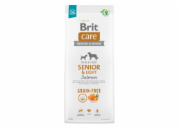 Dry food for older dogs all breeds (over 7 years of age) Brit Care Dog Grain-Free Senior&Light Salmon 12kg