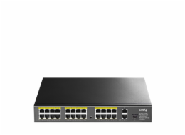 FS1026PS1 Switch 24xFE PoE+ 300W 1xSFP