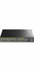 FS1026PS1 Switch 24xFE PoE+ 300W 1xSFP