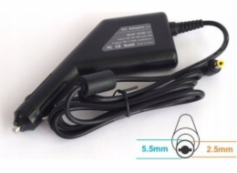 Zdroj notebooku Energy4U Energy4U CA25 19V / 3,42A (5,5x2,5mm) 65W, zdroj do auta pro notebook Asus, Toshiba, Lenovo