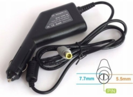 Zdroj notebooku Energy4U Energy4U CA21 20V / 4,5A (7,7x5,5mm + PIN) 90W, zdroj do auta pro notebook IBM / Lenovo
