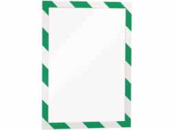Odolný samolepicí rámeček DURAFRAME SECURITY zeleno-bílý A4, 2 kusy (DUR941)