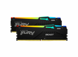 Paměť Kingston Fury Beast RGB, DDR5, 64 GB, 5600 MHz, CL36 (KF556C36BBEAK2-64)