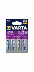 10x4 Varta Ultra Lithium Mignon AA LR 6
