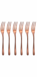 Sada vidliček na dort Sambonet Taste 6 ks měděných
