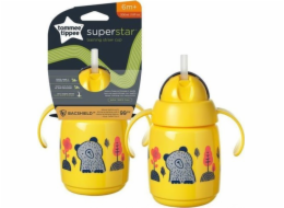 TOMMEE TIPPEE 478313 Superstar Cup se slámou 300 ml 6+ žlutá