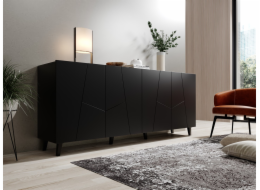 Komoda ETNA 200x42x82 černá matná