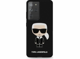 Karl Lagerfeld Karl Lagerfeld KlHCS21LSLFKBK S21 Ultra G998 Hardcase Czarny/Black Silicone Iconic