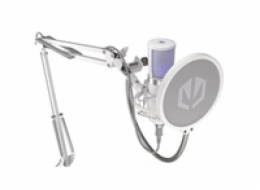 Endorfy Solum Streaming Onyx White EY1B005 Endorfy mikrofon Streaming OWH / streamovací / rameno / pop-up filtr / 3,5mm jack / USB-C / bílý