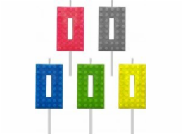 GoDan Narozeninová svíčka Klocki, číslo 0, výška 5,5 cm jedna velikost