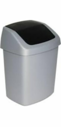 CURVER Swing Top Odpadkový Koš Stříbrná/Šedá 15l