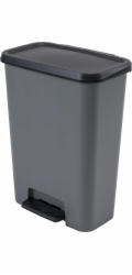 Odpadkový koš CURVER COMPACT DUO, šedý, 46l