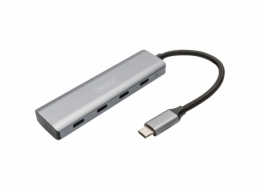 DIGITUS 4portový USB-C HUB 4x USB-C 3.1 Gen1, 5Gbps