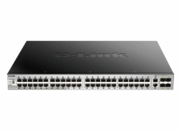 D-Link DGS 3130-54PS - Přepínač - L3 Lite - řízený - 48 x 10/100/1000 (PoE) + 2 x 10 Gigabit Ethernet + 4 x 10 Gigabit SFP+ (370 W)