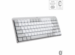 Logitech Logitech MX Mini Mechanical for Mac klávesnice Bluetooth klávesnice Qwertz Švýcarská šedá, bílá