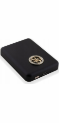 Powerbank Guess Indukční Powerbank 15W GUPBM5AL4DMK 5000mAh černá/černá MagSafe 4G Strassed Metal Logo