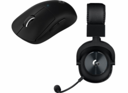 Herní set headsetu a myši Logitech G Pro X, černá