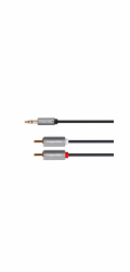 Kabel Jack 3.5mm stereo/2x Cinch 3m KRUGER & MATZ KM1216 Basic