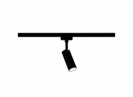 Paulmann URail System Spot Tubo 1x5W Matt Black/Chrome230V Metal 4000K nestmívatelné