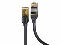Baseus Baseus Speed Seven rychlý síťový kabel RJ45 10Gbps 2m černý (WKJS010301)