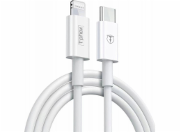 T-Phox USB kabel T-PHOX KABEL GLARY LITE SERIES 18W 1M USB-C/LIGHTNING WHITE