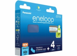AVACOM Nabíjecí baterie AAA Panasonic Eneloop N 800mAh Ni-MH 4ks Blistr + CASE