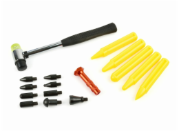 GEKO Sada nástrojů k odstranění promáčklin (klempířské kladivo, nástavce, poklepávací tyčky) GEKO