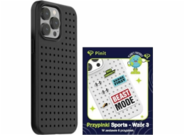 Sada pouzder Pinit Pinit Dynamic + Sports Pin pro iPhone 14 Pro Max 6,7" černo/černý vzor 3