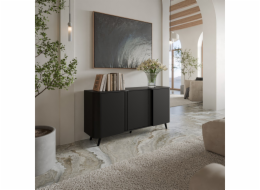 Cama Komoda VOLARE 151 x 39 x 75 cm černá