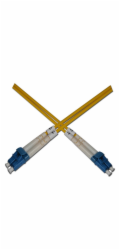 Optický patchkabel duplexní, LC-LC 9/125um SM,0,5m, OS2