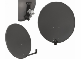 Lamex satelitní parabola Lamex LXSAT23/C satelitní parabola Corab ASC-800M-C oválná parabola 80 cm s trubicí bez konvertoru, grafit