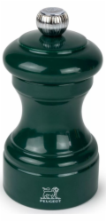 Peugeot Bistro salt mill 10 cm forest green painted wood