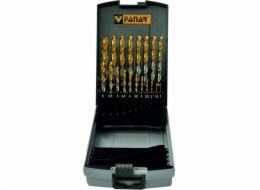 Fanar vrták DRILL SET NWKA FI 1,00-10,00MM 24PC CZW-24 HSSE TIN INOX