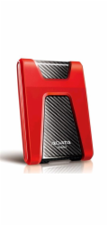 ADATA Externí HDD 1TB 2,5" USB 3.1 DashDrive Durable HD650, červený (gumový, nárazu odolný)