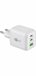 goobay USB-C PD víceportová rychlá nabíječka Nano 65 wattů