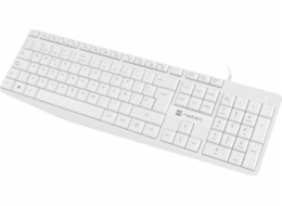 Klávesnice Natec NATEC NAUTILUS ES SLIM KEYBOARD WHITE