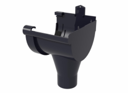 Pravý sklon, PVC 125 G125 grafit