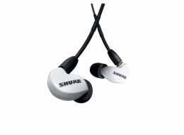 Shure AONIC 215 - sluchátka do uší s jedním měničem a 3,5mm kabelem (bílá)