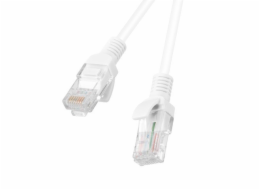 PATCHCORD CAT.6 UTP 1,5M WHITE FLUKE PASSED LANBERG 10-BACK