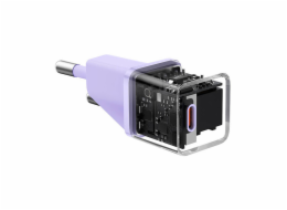 Miniaturní nástěnná nabíječka Baseus GaN5 20 W (fialová)