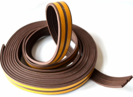 Těsnění do oken a dveří samolepící VOREL TO-76760 9x4mm TYP E hnědé 6m