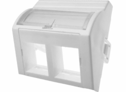 Adaptér 45x45 2xRJ45 (konvexní lomený) ALANTEC