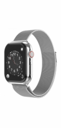 Swissten řemínek pro apple watch milánský tah 38 / 40 / 41 mm stříbrný