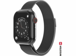 Swissten řemínek pro apple watch milánský tah 38 / 40 / 41 mm černý